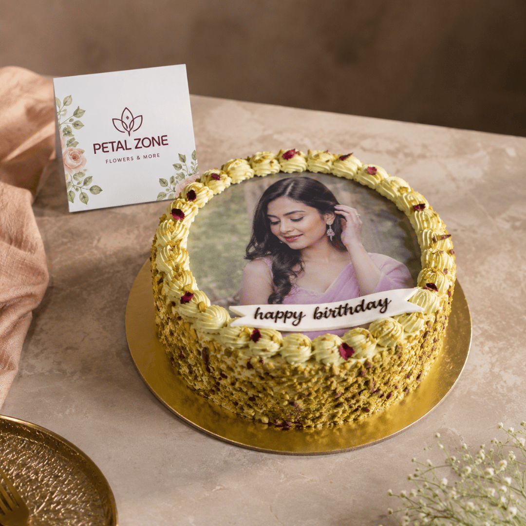 A Picture of Pistachio Luxury – Pistachio Photo Cake