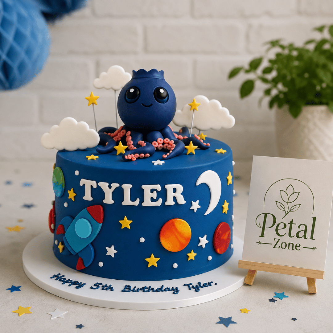 Blueberry Couture – Fondant Cake