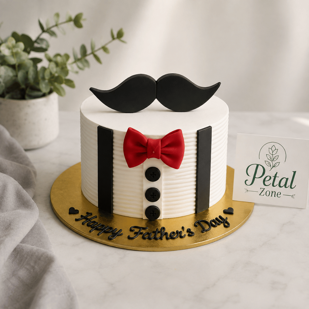 Vanilla Elegance – Classic Fondant Cake