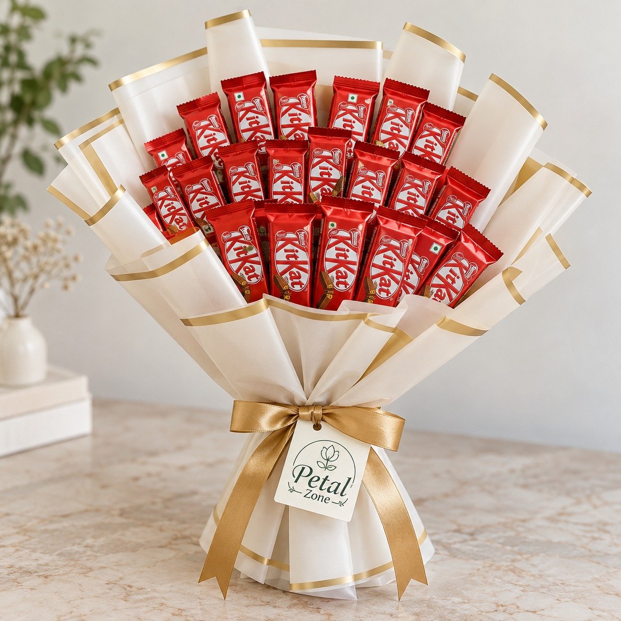 Layered Indulgence – Two-Tier Kit Kat Bouquet