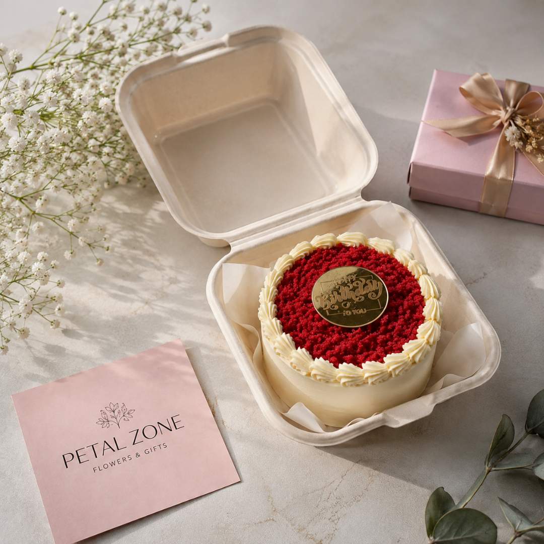 Mini Velvet Romance – Red Velvet Bento Cake