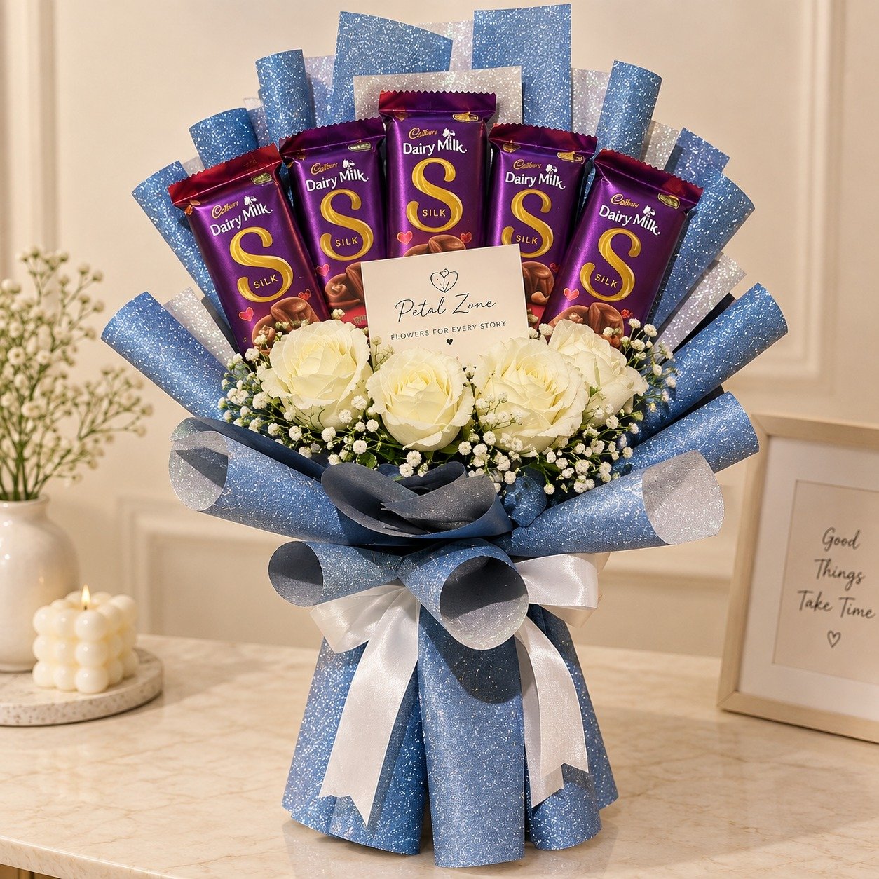 Dairy Milk Elegance – Designer Chocolate Bouquet