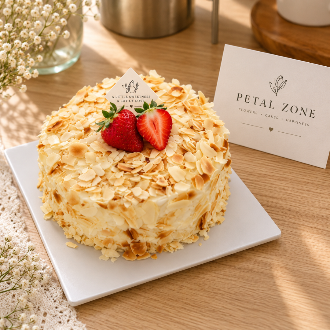 Little Almond Elegance – Almond Bento Cake