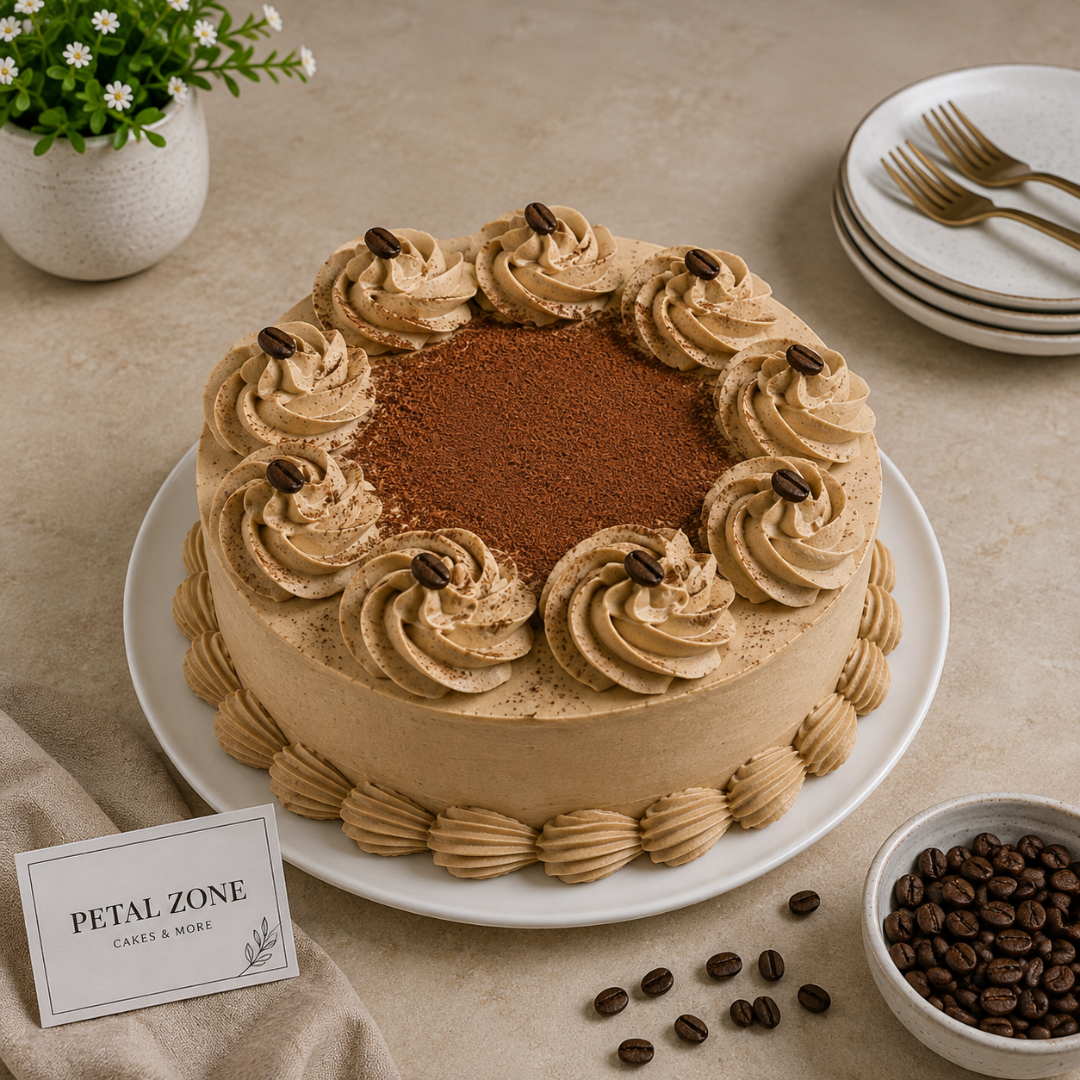 Coffee Crème Indulgence – Cream Cake