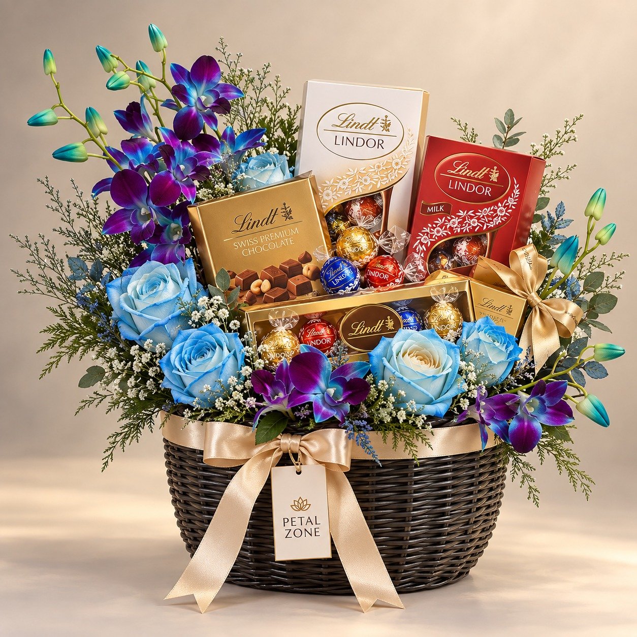 Imported Chocolate Treasure – Premium Basket Bouquet