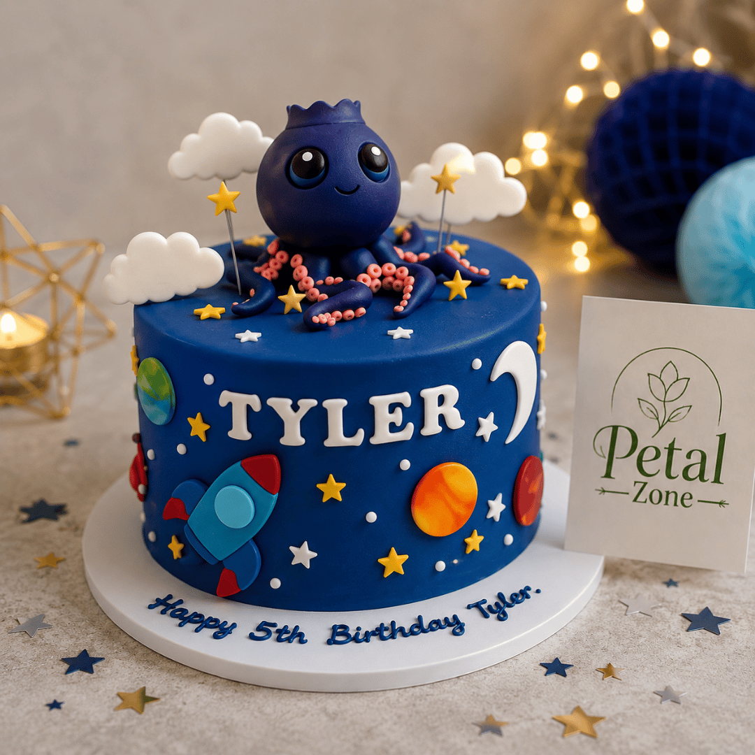 Blueberry Couture – Fondant Cake 2