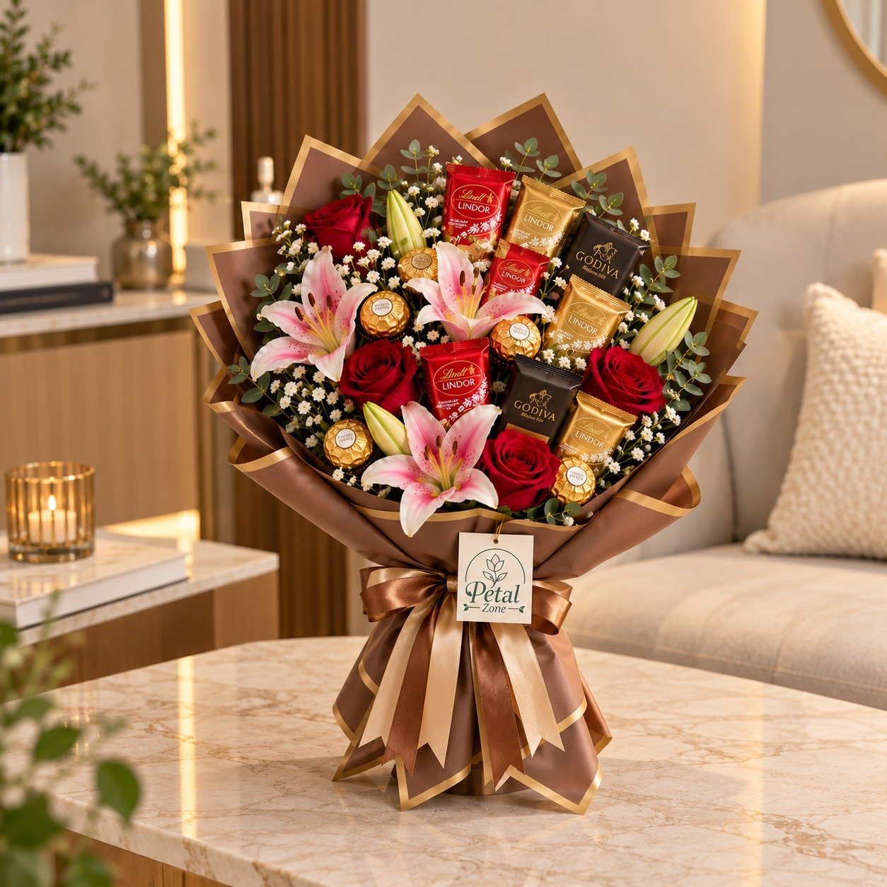 Luxury Chocolate Symphony – Mixed Premium Chocolate Bouquet 2