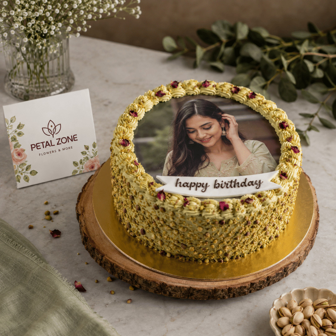 A Picture of Pistachio Luxury – Pistachio Photo Cake 2
