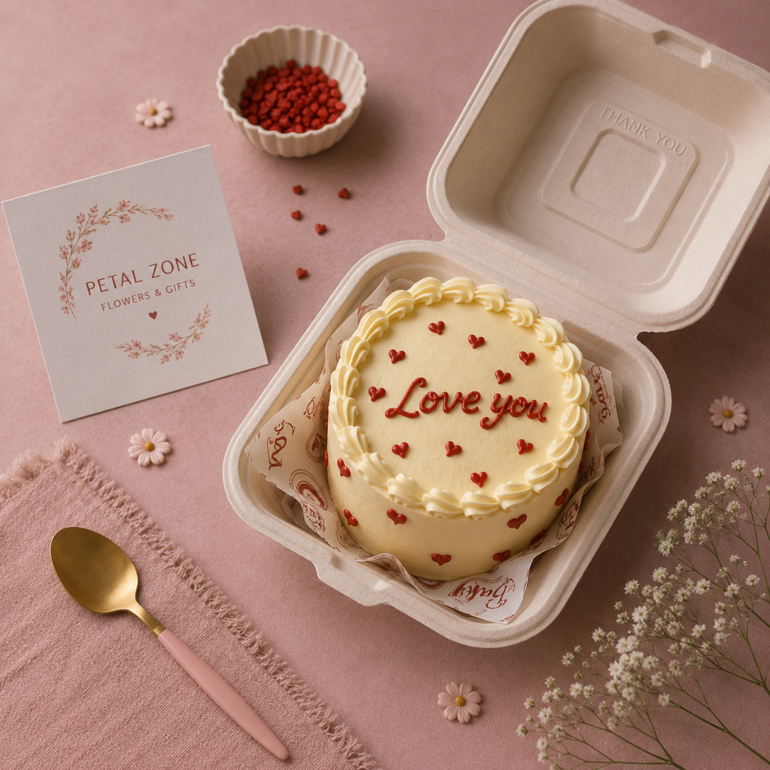 Tropical Little Delight – Pineapple Bento Cake 2