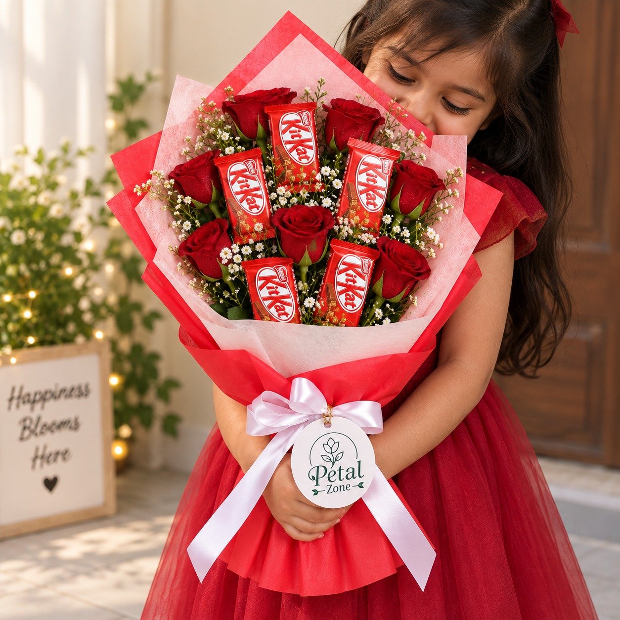 Sweet Love Break – Kit Kat & Rose Bouquet 3
