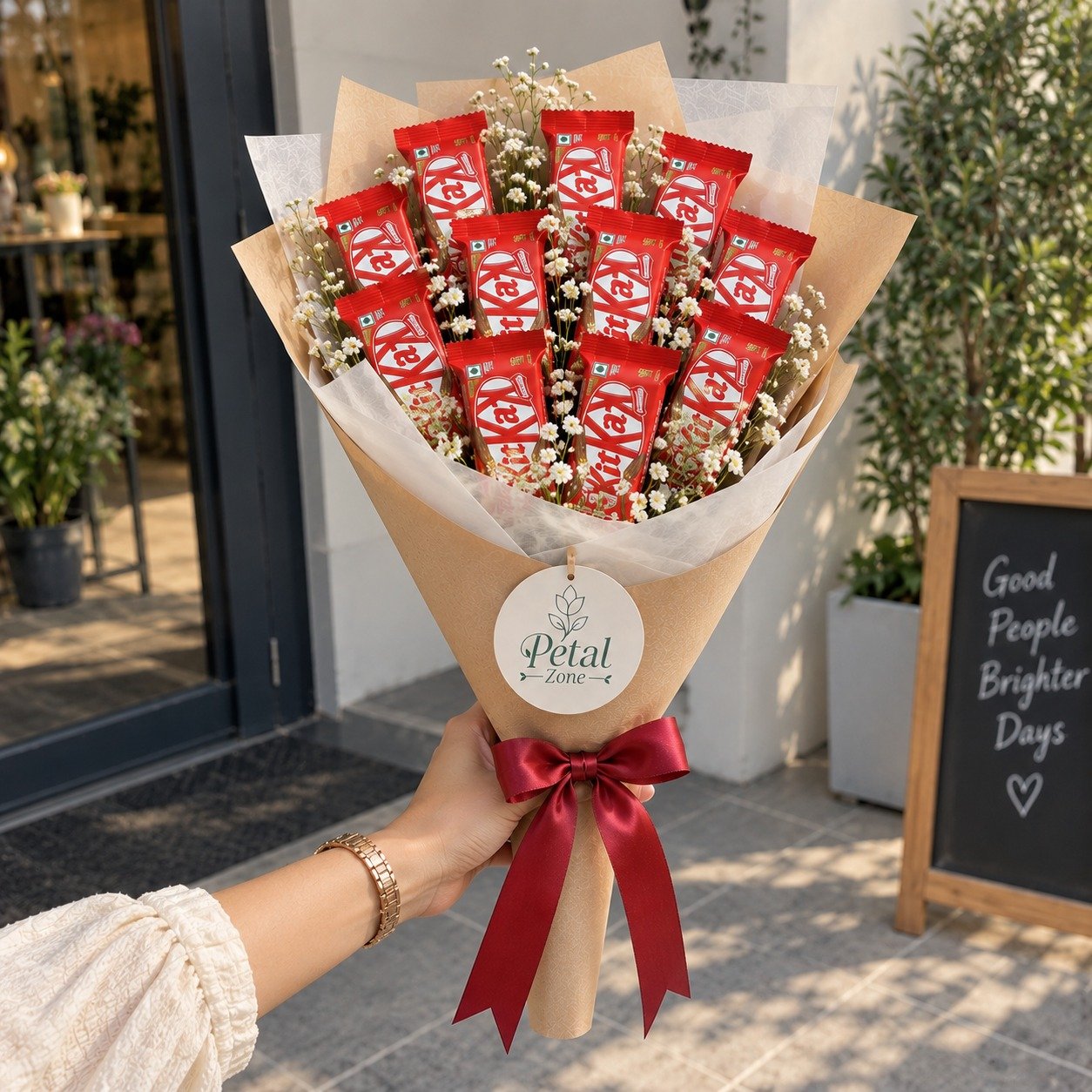 Crunchy Cone Charm – Cone Style Kit Kat Bouquet 3