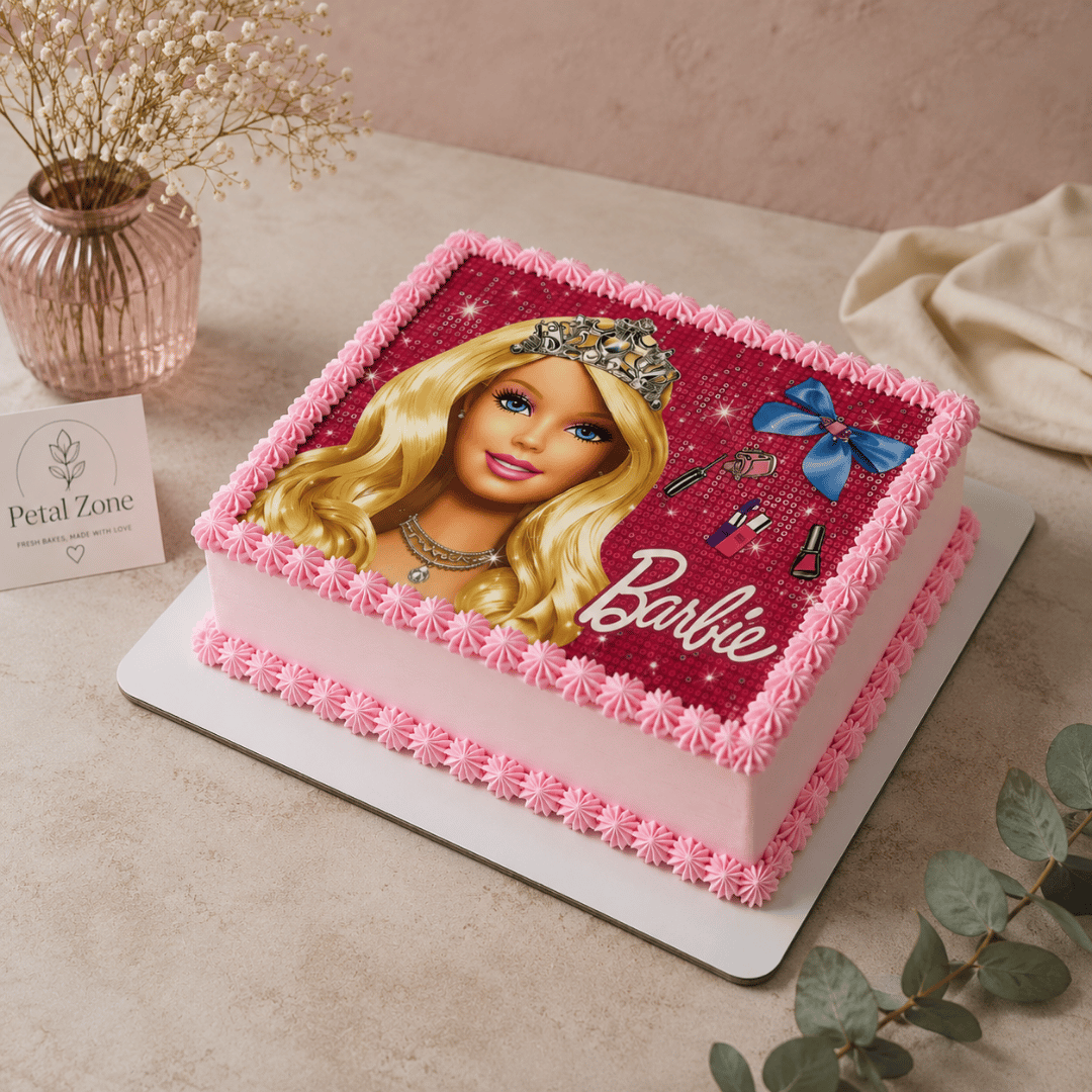 Sweet Moments in Pink – Strawberry Photo Cake 2