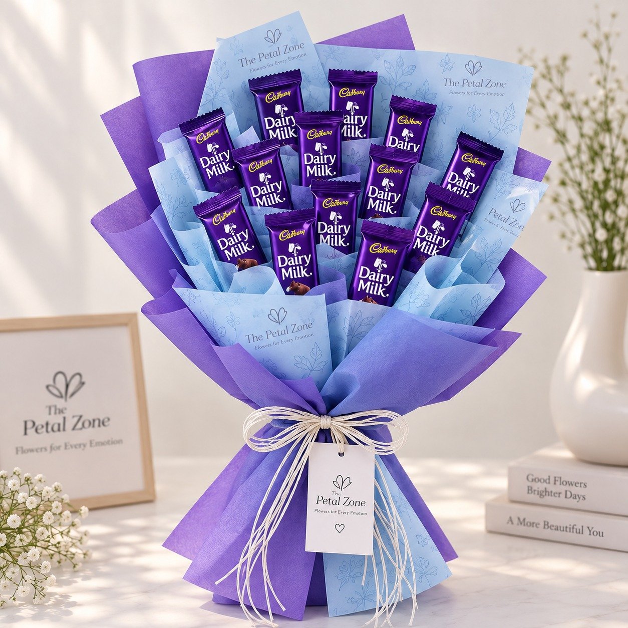Purple Delight – Classic Dairy Milk Bouquet 3