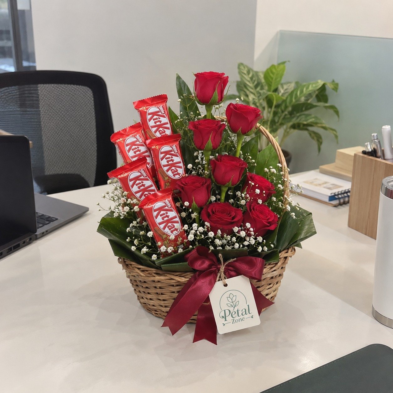 Break-Time Basket – Kit Kat Basket Bouquet 2