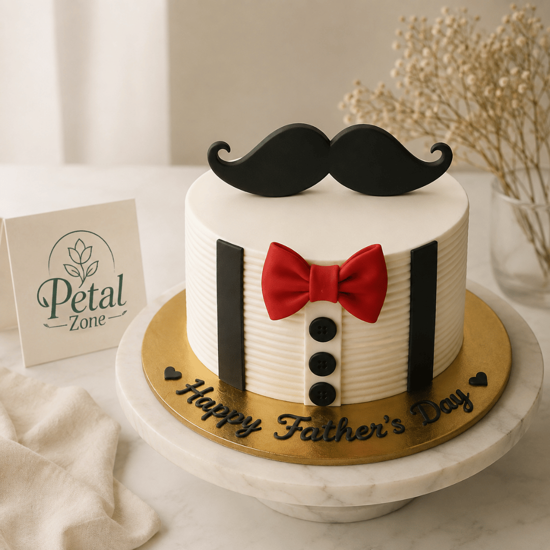 Vanilla Elegance – Classic Fondant Cake 2