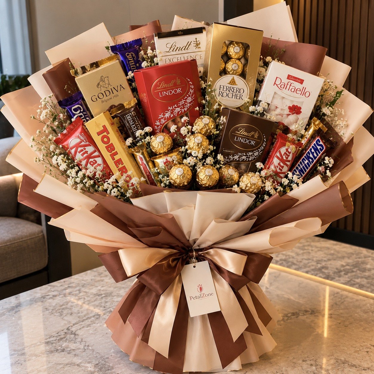 Grand Luxury Affair – Giant Premium Imported Chocolate Bouquet 2