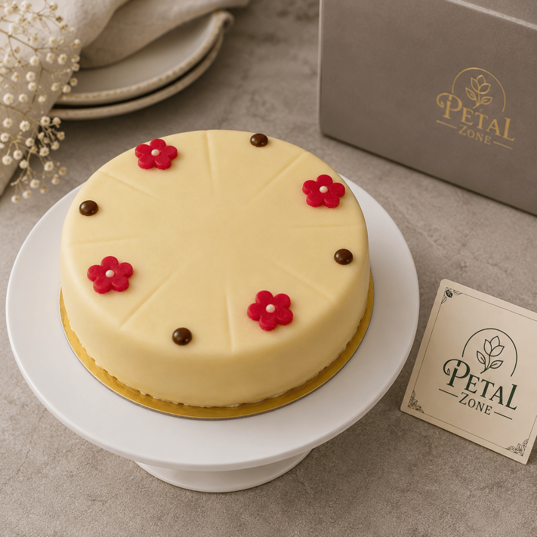 Almond Elegance – Fondant Cake 2