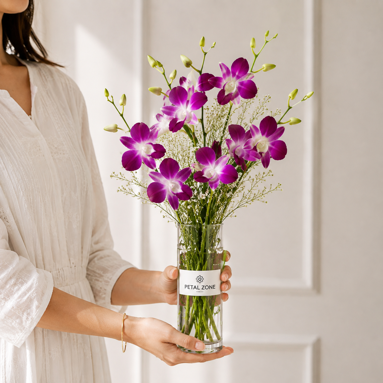A Vase of Violet Elegance – 10 Purple Orchids 2