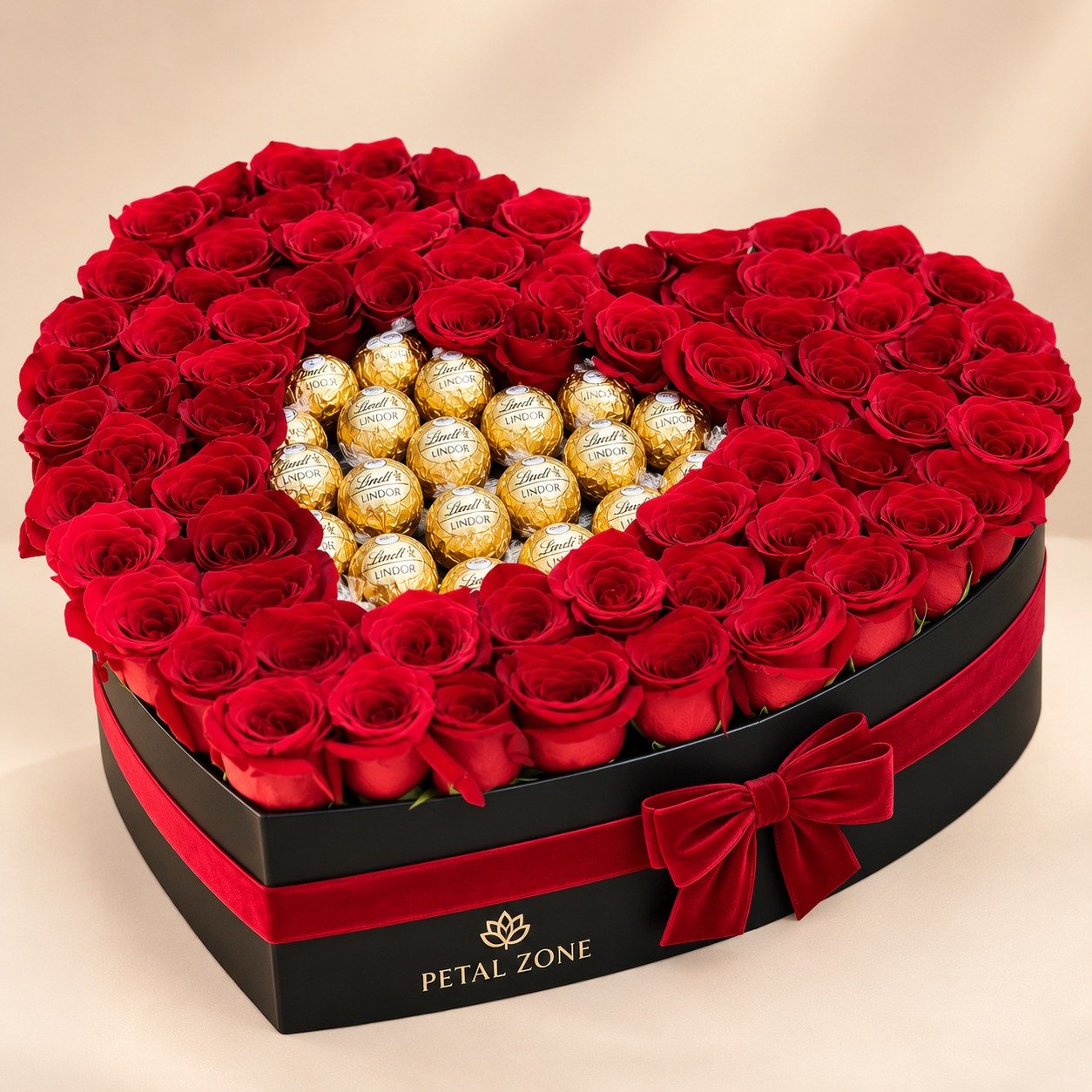 Heart of Luxury – Heart-Shaped Lindt Bouquet 3