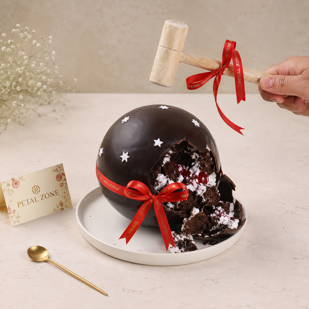 Hidden Forest Delight – Black Forest Pinata Cake 2