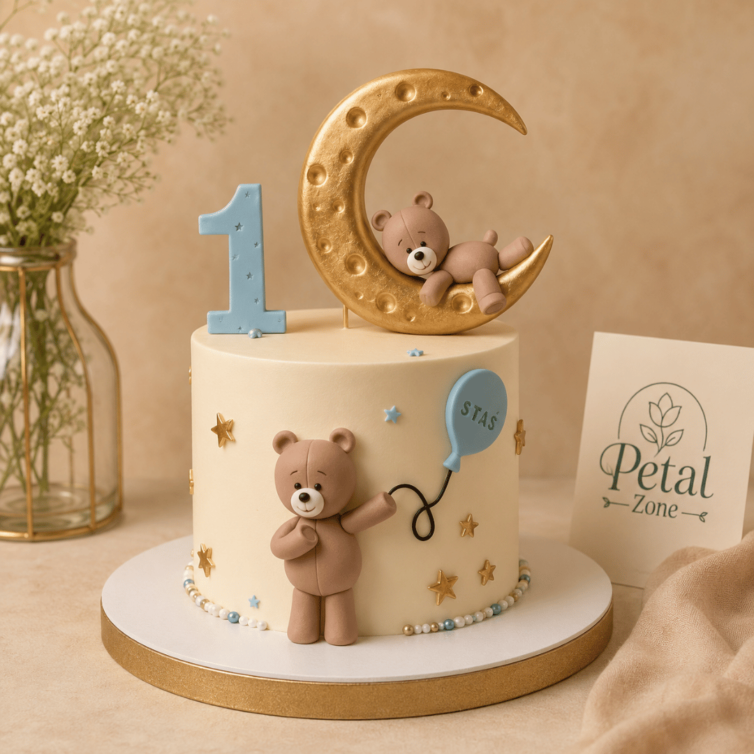 Golden Butterscotch – Fondant Cake
