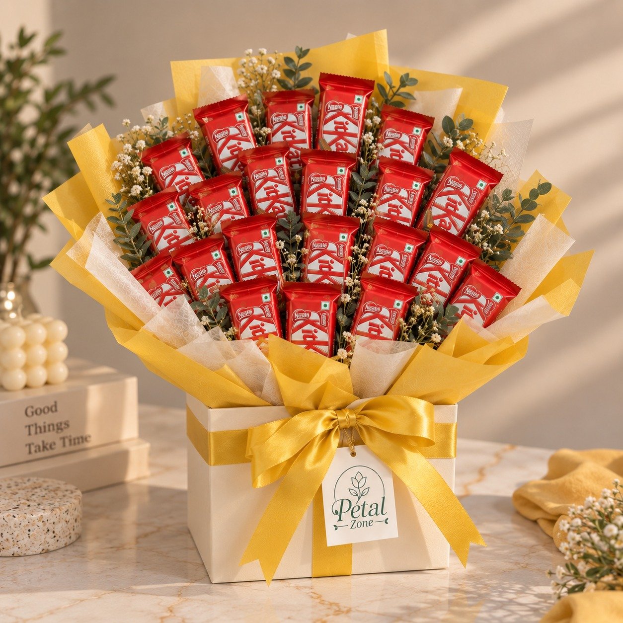 Chocolate Luxe Box – Box Style Kit Kat Bouquet