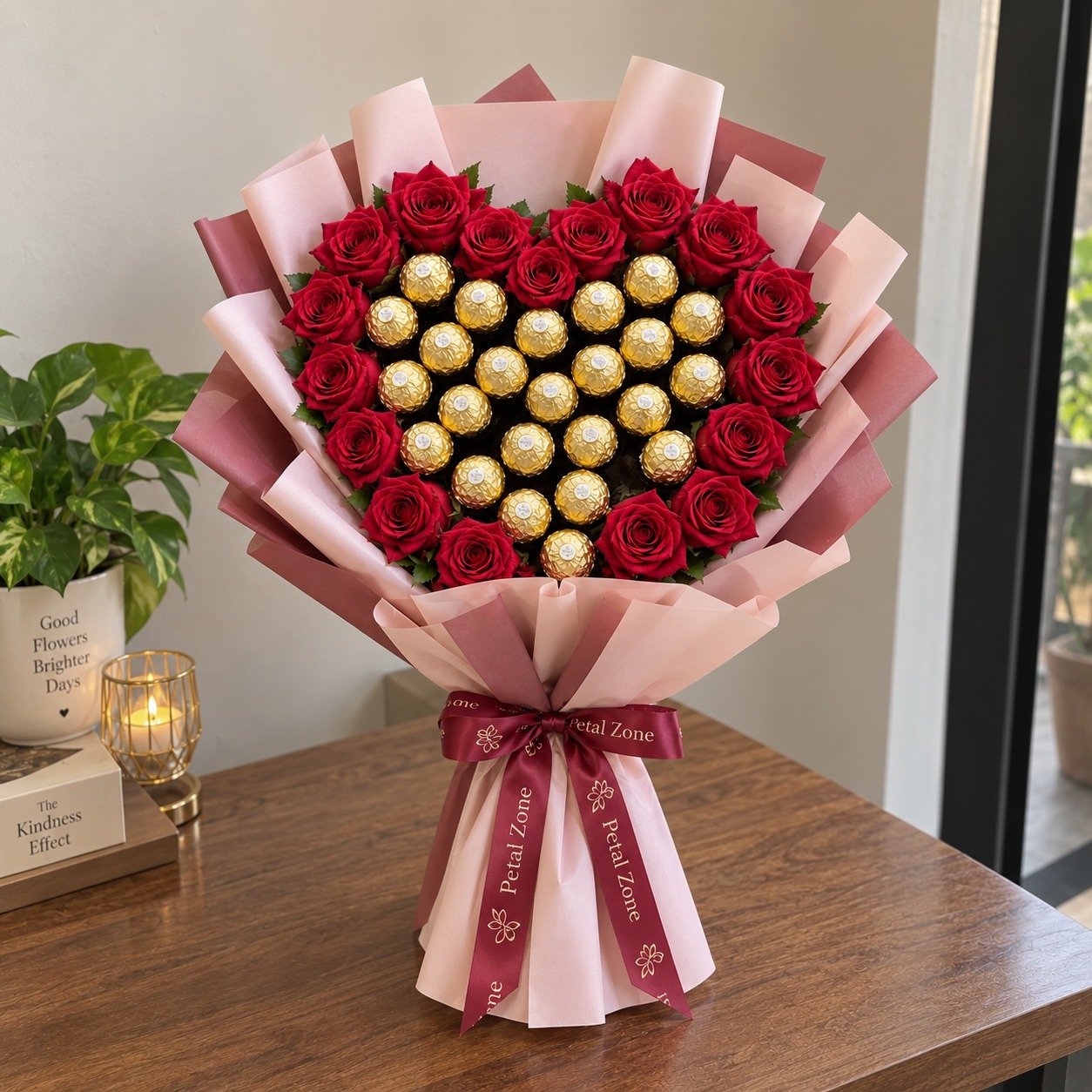 Personalized Golden Surprise – Customized Ferrero Bouquet