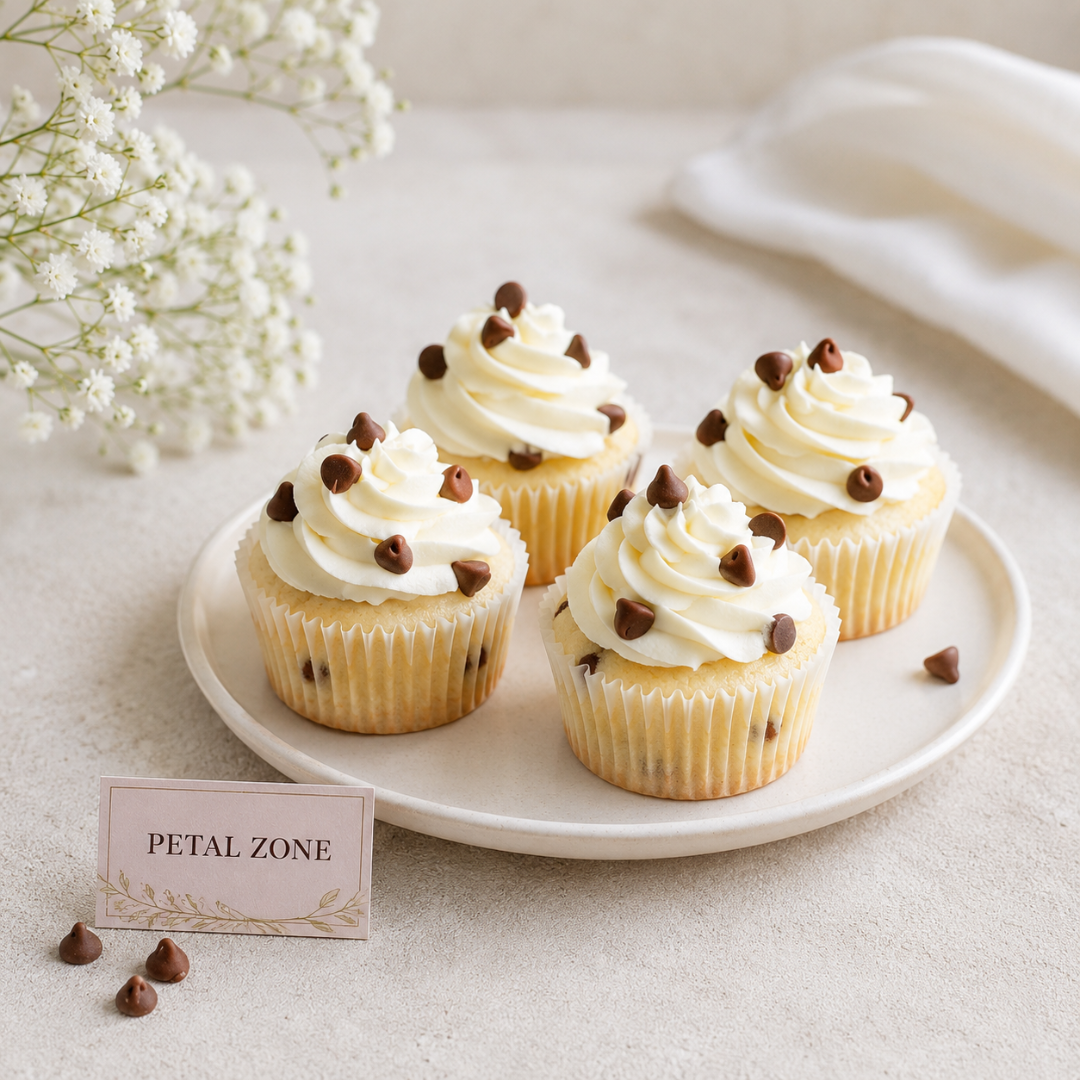 Vanilla Delight Box – 4-Piece Cupcake Box
