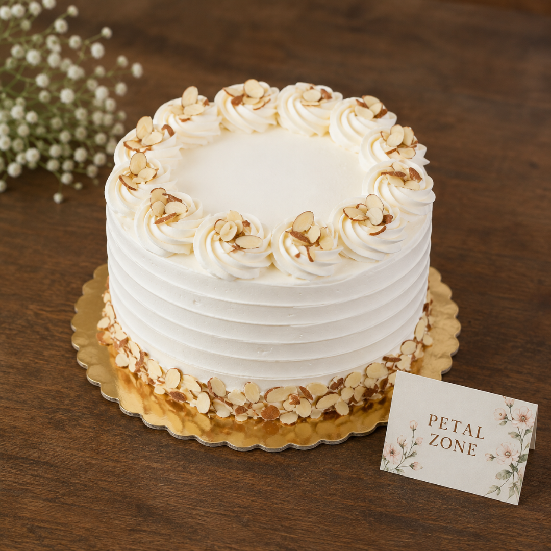 Almond Elegance – Nutty Cream Cake