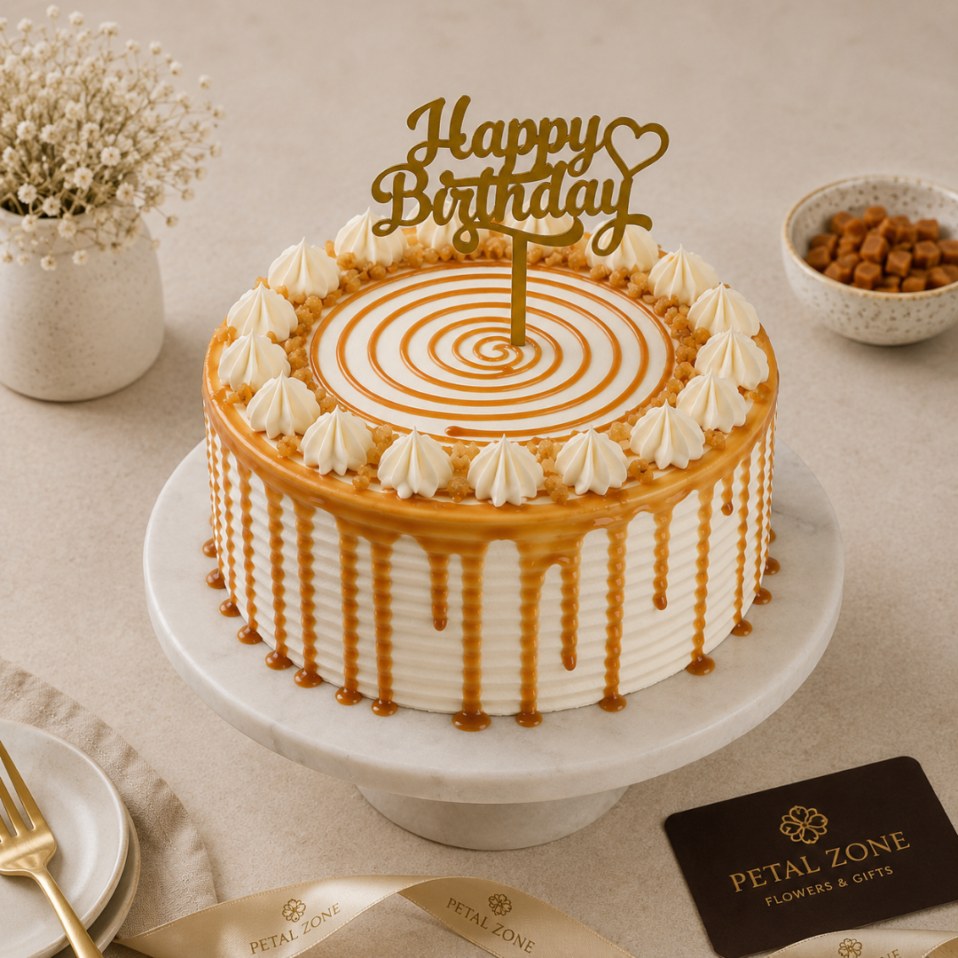 Golden Butterscotch Dream – Cream Cake