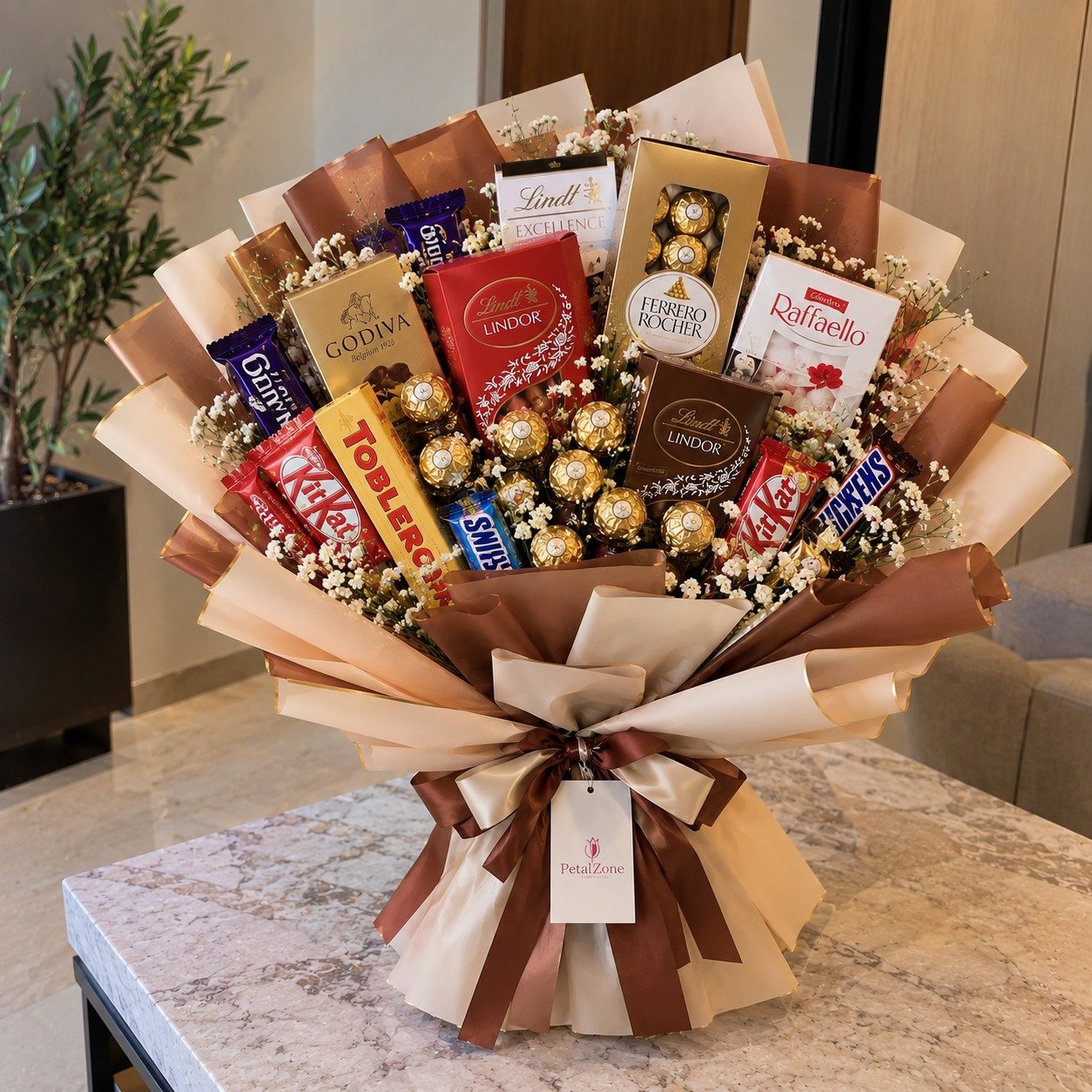 Grand Luxury Affair – Giant Premium Imported Chocolate Bouquet