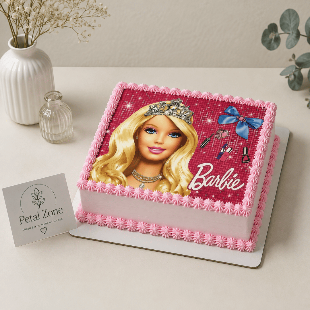 Sweet Moments in Pink – Strawberry Photo Cake
