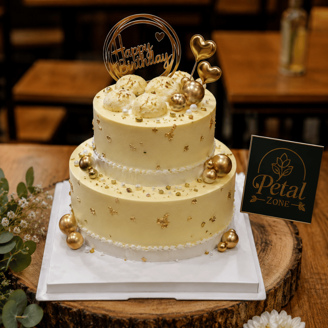 Royal Rasmalai – Fondant Fusion Cake