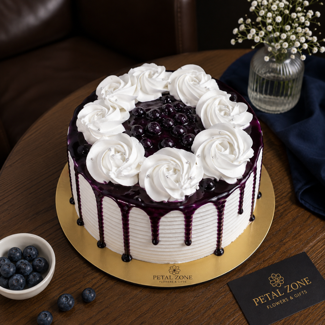 Blueberry Bliss – Berry Cream Cake